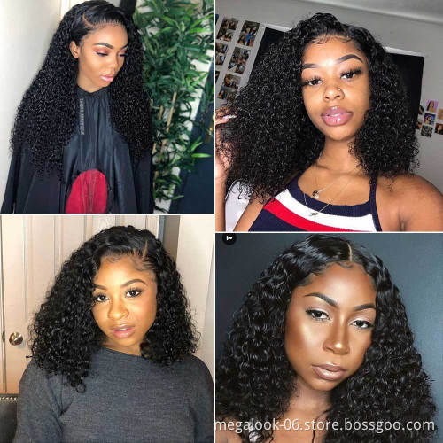 Overnight Delivery Handmade 30Inch Brazilian Remy Hair Jerry Curl Lace Front 4*4 Wigs